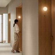 Wooden doors in Tokyo clinic