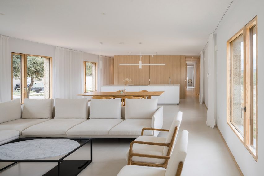 Living space of Casa Eñe in Spain