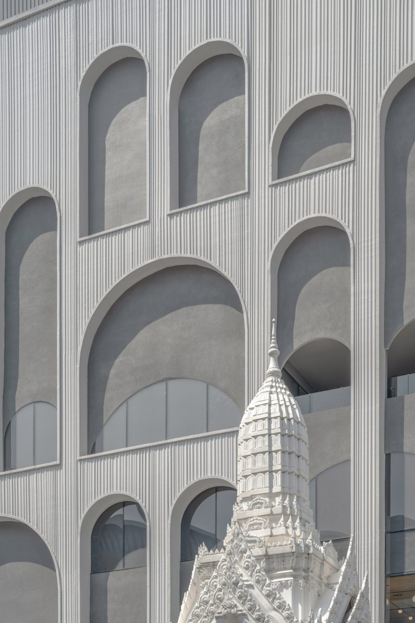 Facade detail of Central World shopping centre in Bangkok