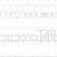 Section drawing of Casa Eñe by Estudio Albar in Spain
