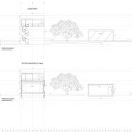 Section drawing of Casa Eñe by Estudio Albar in Spain