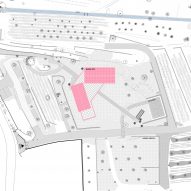 Site plan of Domaine de la Rosa by Nem Architectes