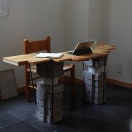 Javier Guzmán Cervantes showcases furniture made from urban waste in Mexico