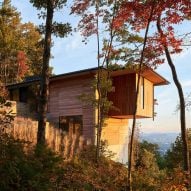 Ten residential buildings with cantilevered hovering volumes