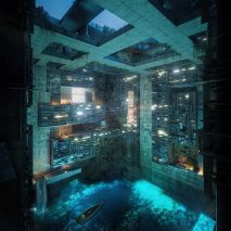Interior of Aquellum building