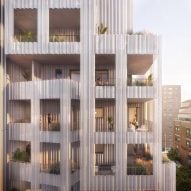 SO-IL designs Brooklyn building wrapped in wavy metal skin