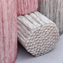 Black and red Paper Pleats furniture by Pao Hui Kao