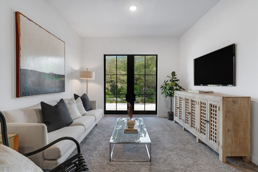 Interior of apartment building