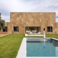 Estudio Albar completes cork-clad Casa Eñe overlooking Spanish national park