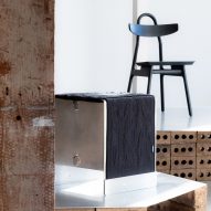 Metal stool and chair