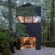 Hamptons artist studio by Worrell Yeung is tucked among the trees